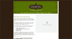 Desktop Screenshot of collegehillneighborhood.com
