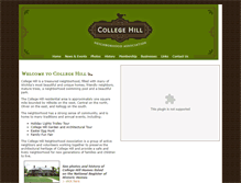 Tablet Screenshot of collegehillneighborhood.com